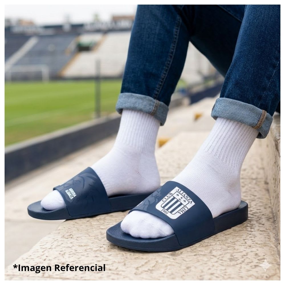 Sandalias Hombre Playera Alianza Lima Futbol Gallo Rider Azul5