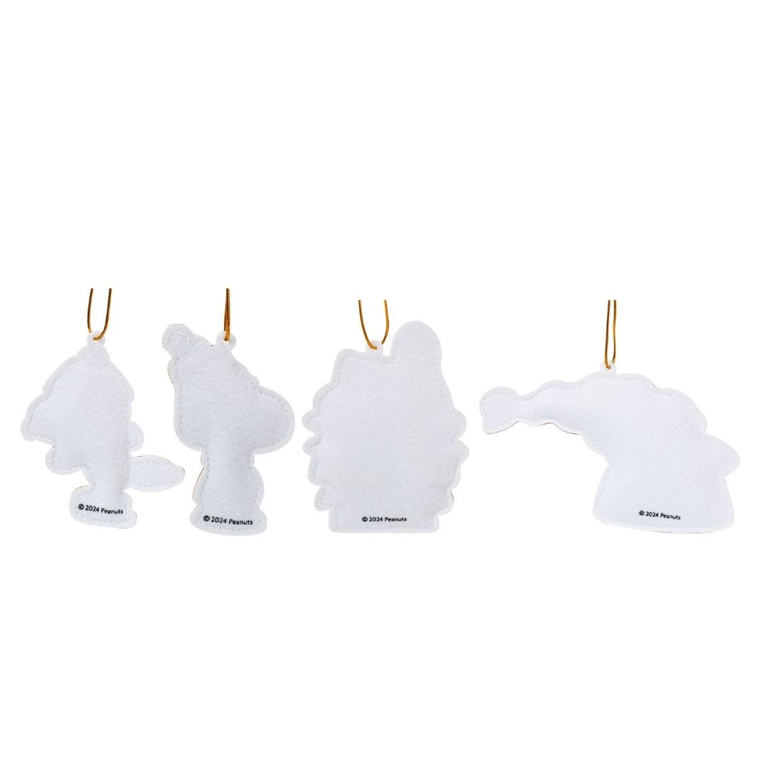 Set de adorno arbol navidad Snoopy X4 unds 12cm2