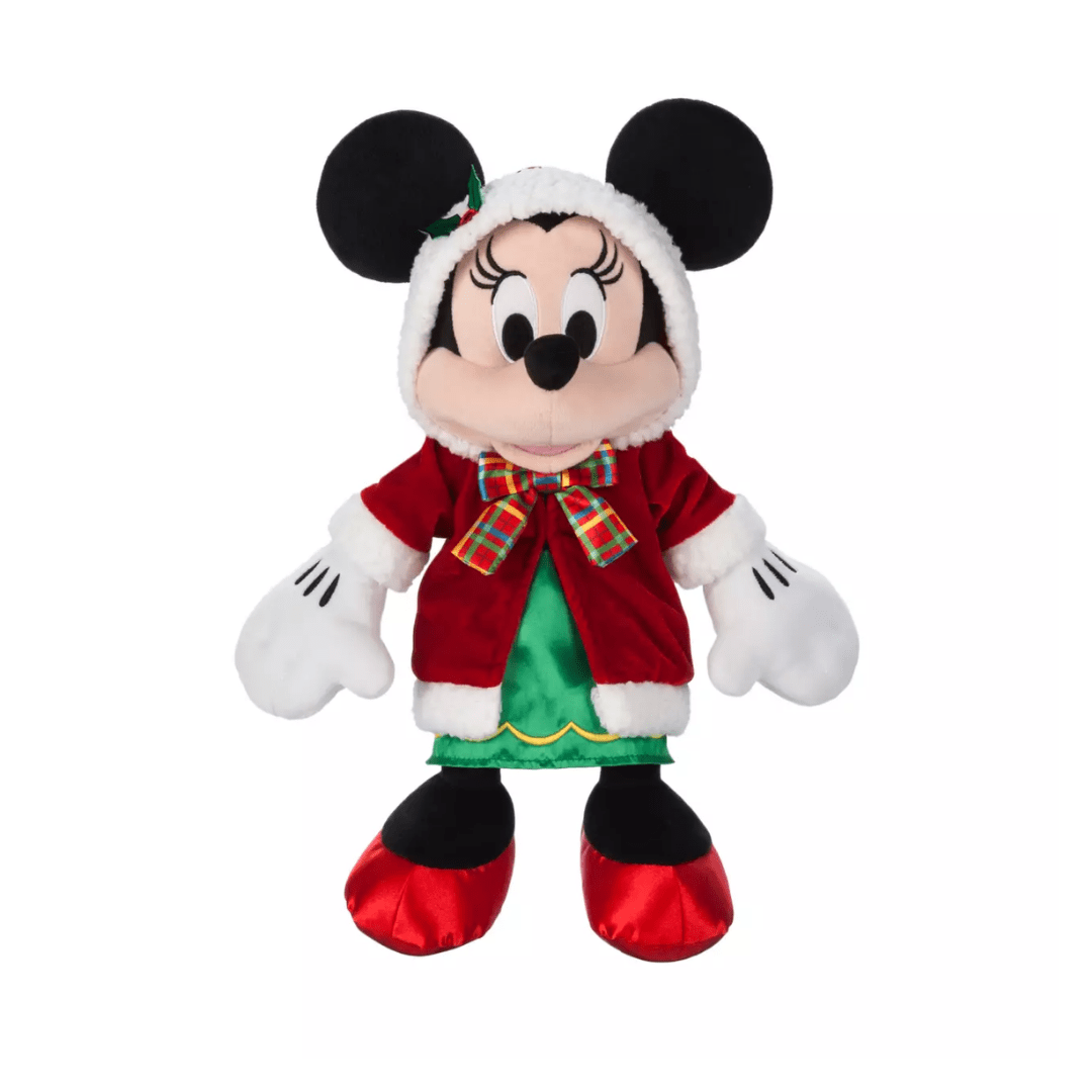 Peluche Mediano Disney Store Minnie Mouse Navidad 2024 0