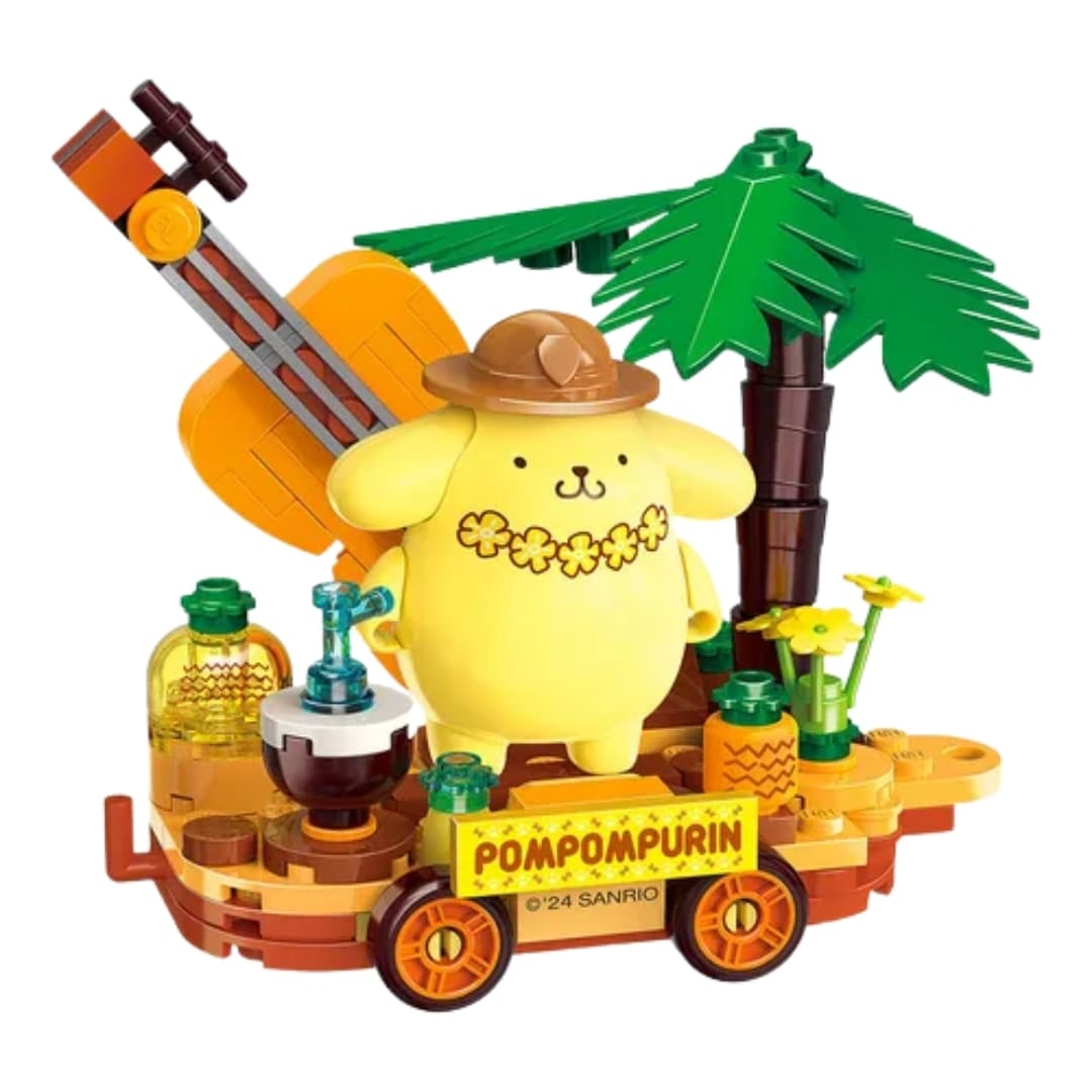 Keeppley Sanrio Pompompurin - Mini Escenario Armable Música en la Playa2