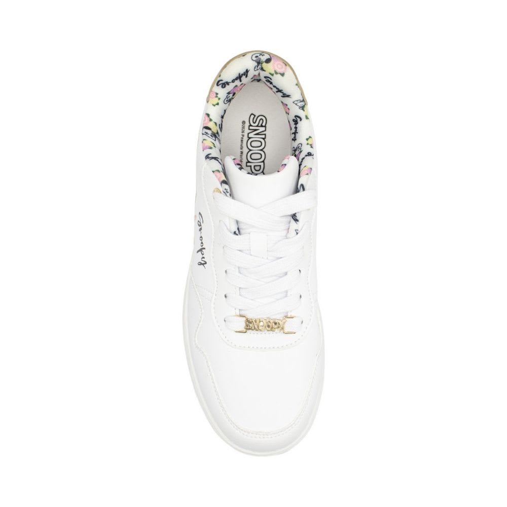 Zapatillas Mujer Casual Snoopy Blanco4
