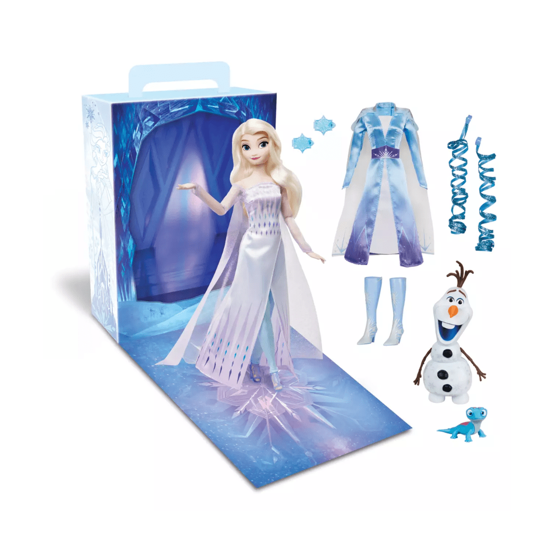 Muñeca Disney Store Elsa Frozen 2 con ropa y accesorios 0