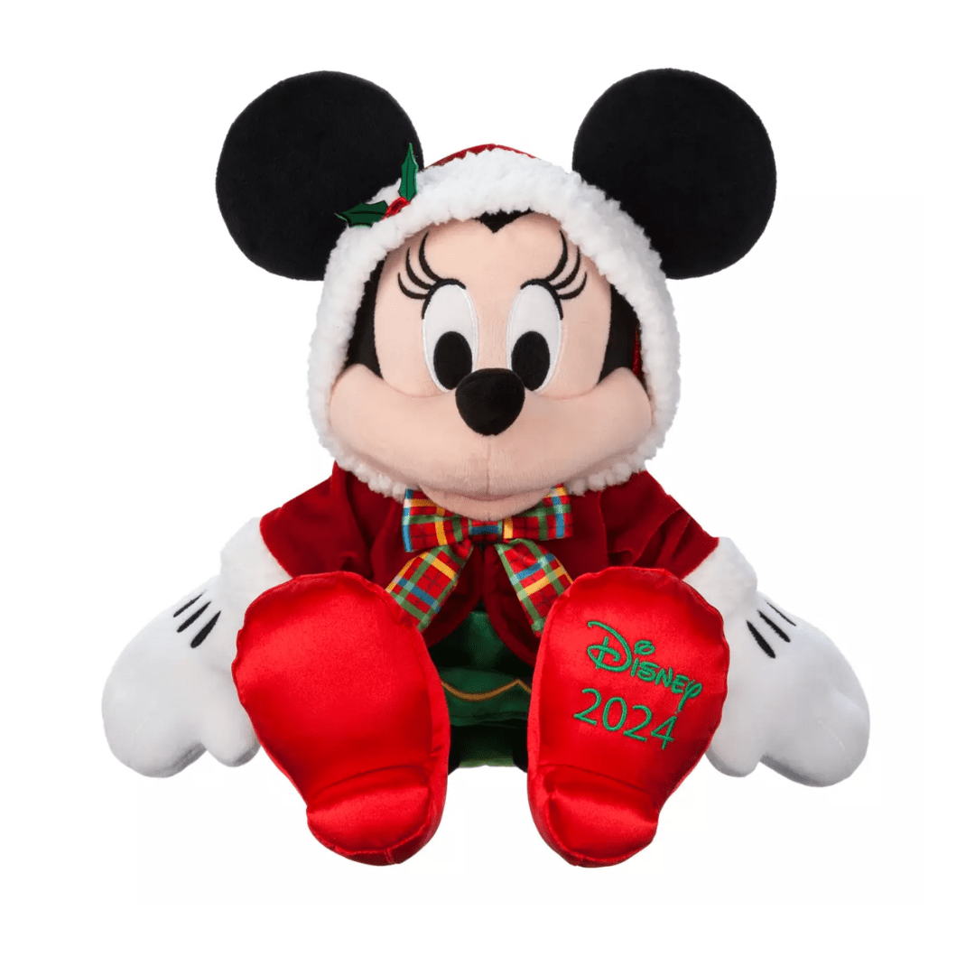 Peluche Mediano Disney Store Minnie Mouse Navidad 20242