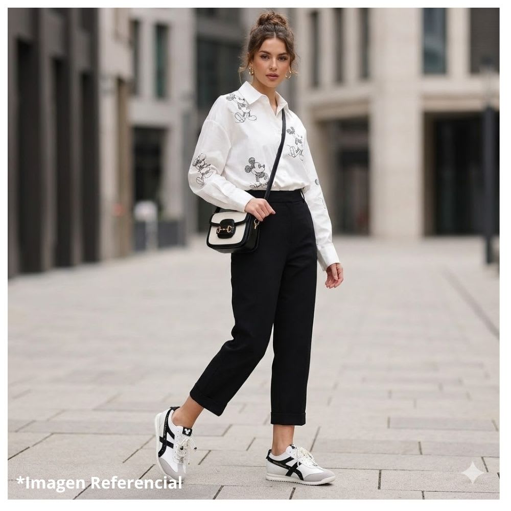 Zapatillas Mujer Casual Mickey Mouse Blanco7