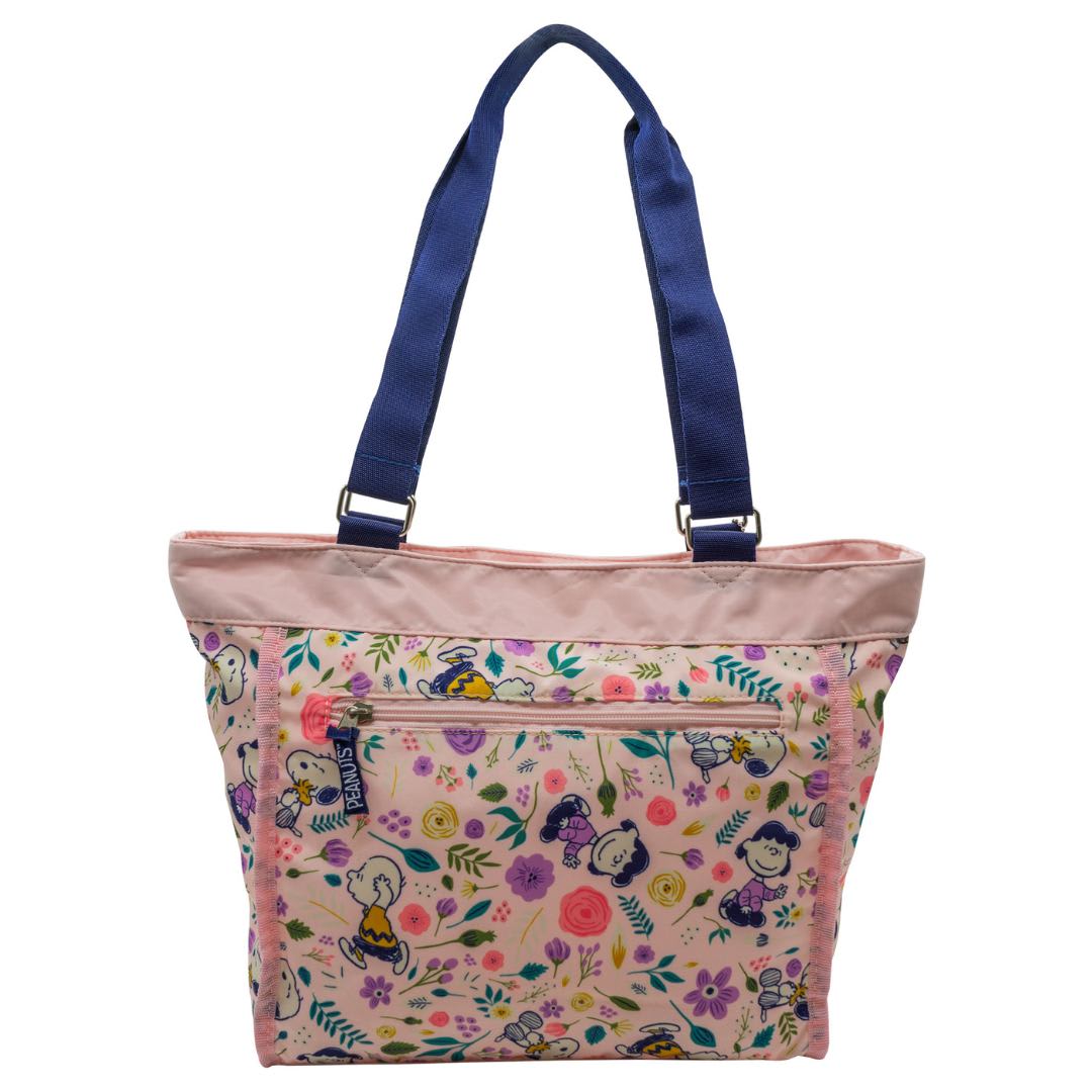 Bolso Cartera Snoopy Flores Rosado4