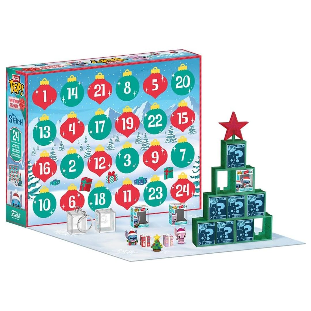 Funko Bitty Pop Calendario de Cuenta Regresiva Stitch Holiday Coleccionable3