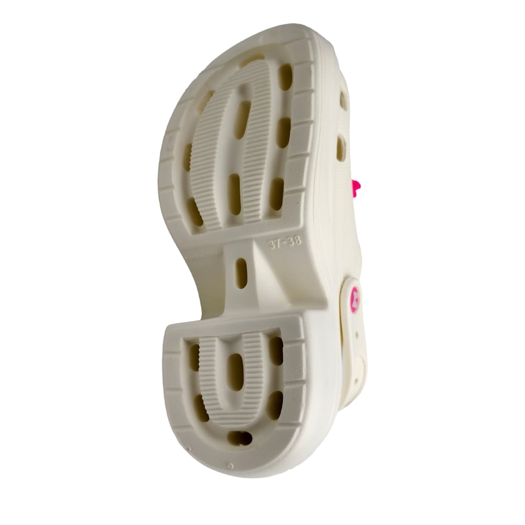 Sandalias Clog Mujer Plataforma Minnie Mouse Beige5