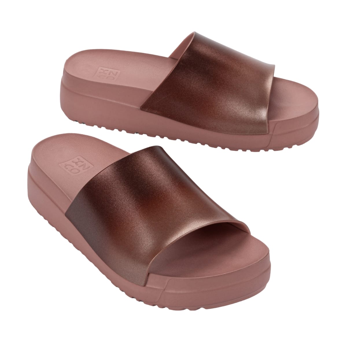Sandalias Mujer Casual Zaxy Print Up Cobre3