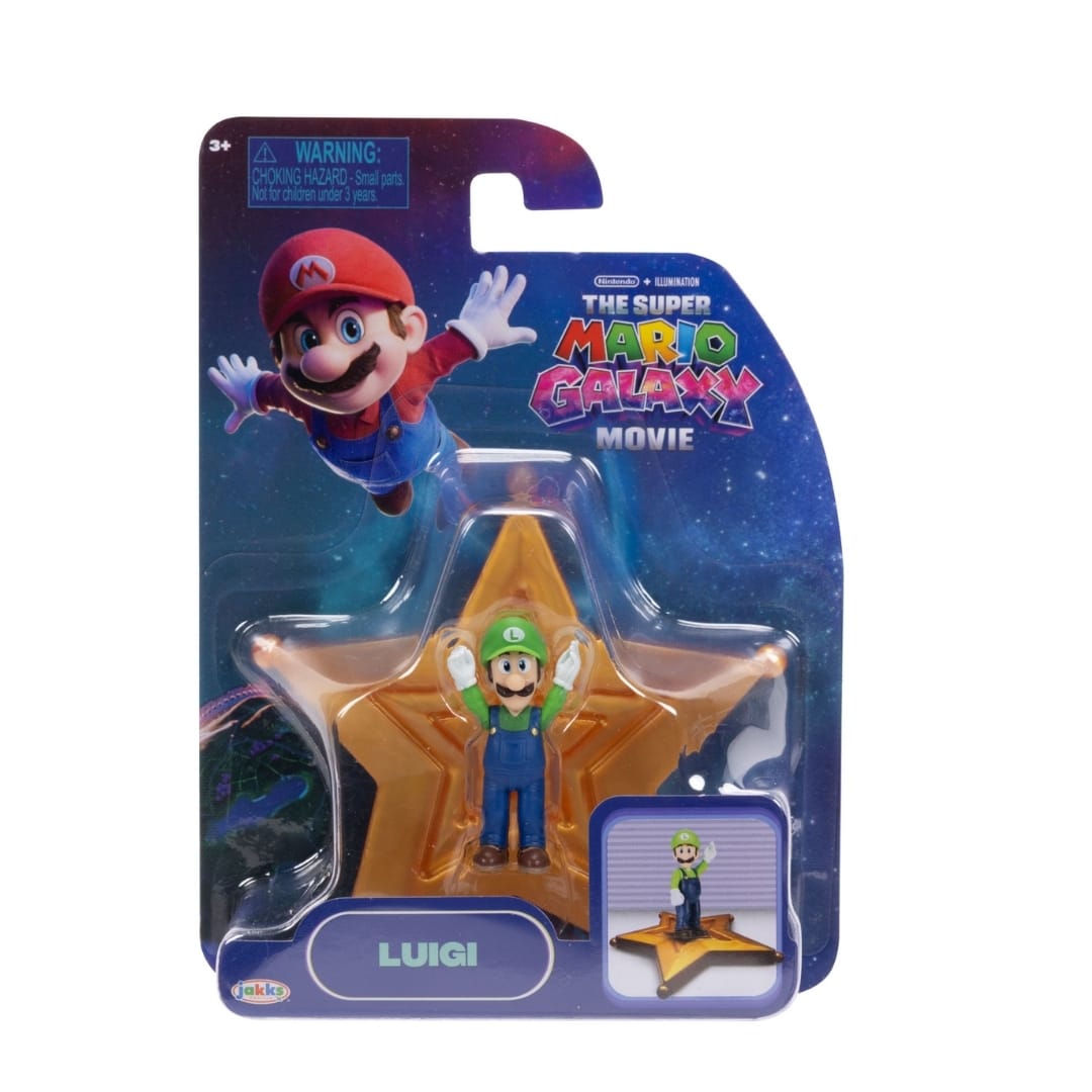 Figura Coleccionable Super Mario Galaxy Luigi 4 cm Nintendo4