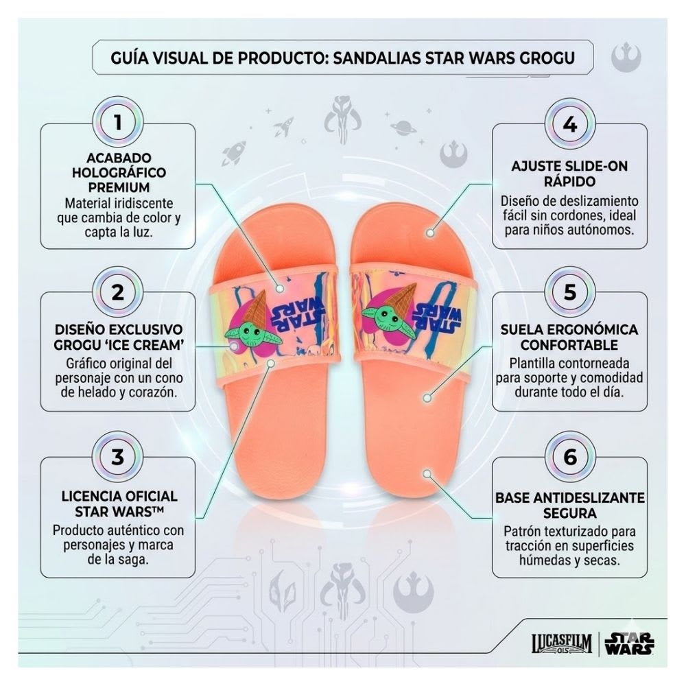 Sandalias Disney Store Grogu 