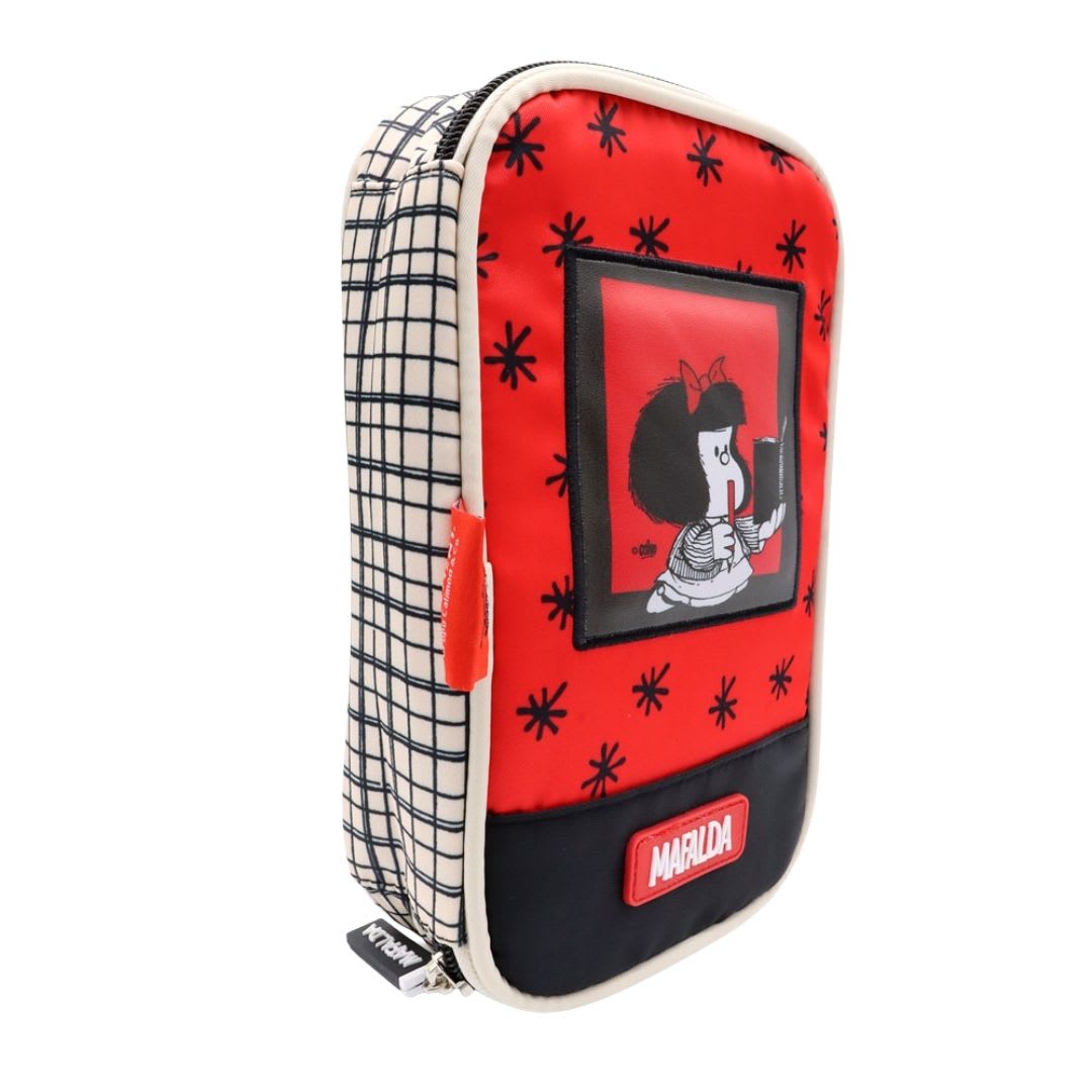 Pack Escolar Mochila Mafalda Rojo Oficio6