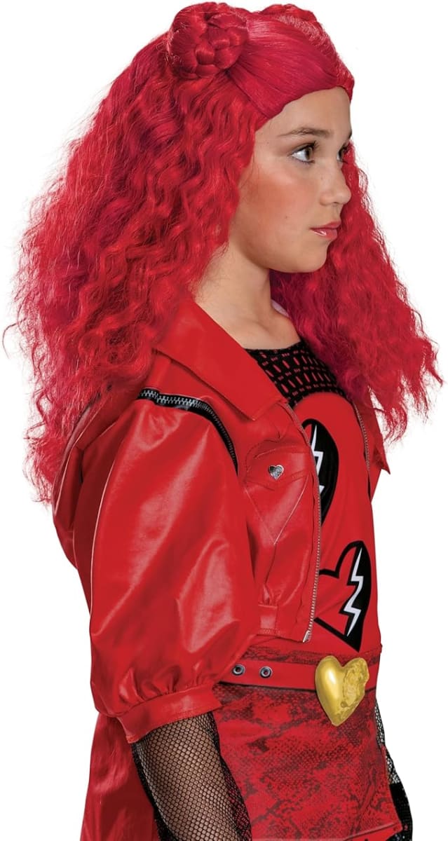 Peluca Disfraz Niña Red Descendientes 4 Disney2