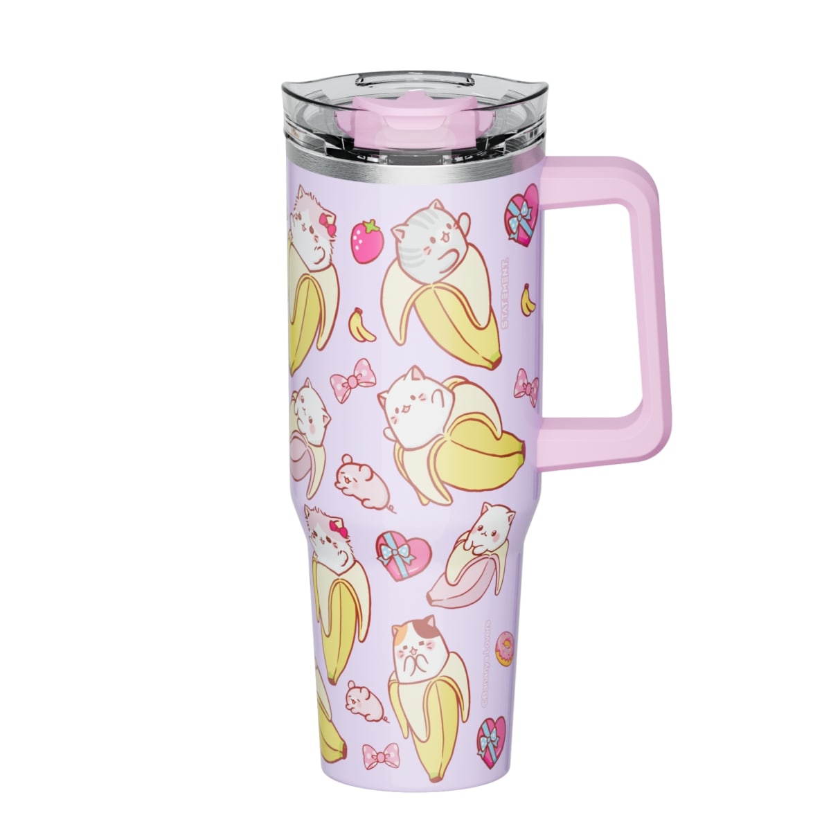 Mug Termo Bananya Gatitos Gabby Chibi con asa 1200 ML2