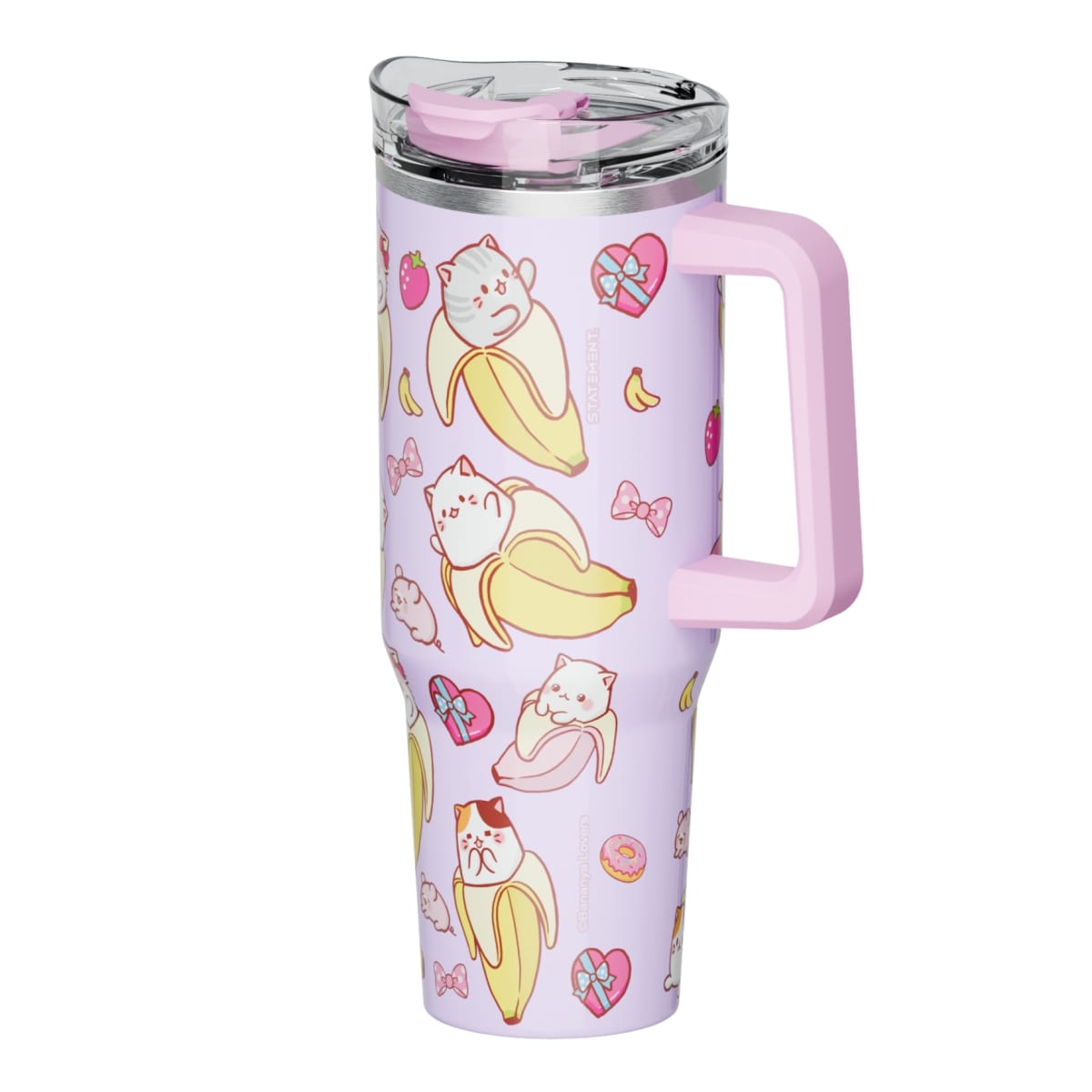 Mug Termo Bananya Gatitos Gabby Chibi con asa 1200 ML3