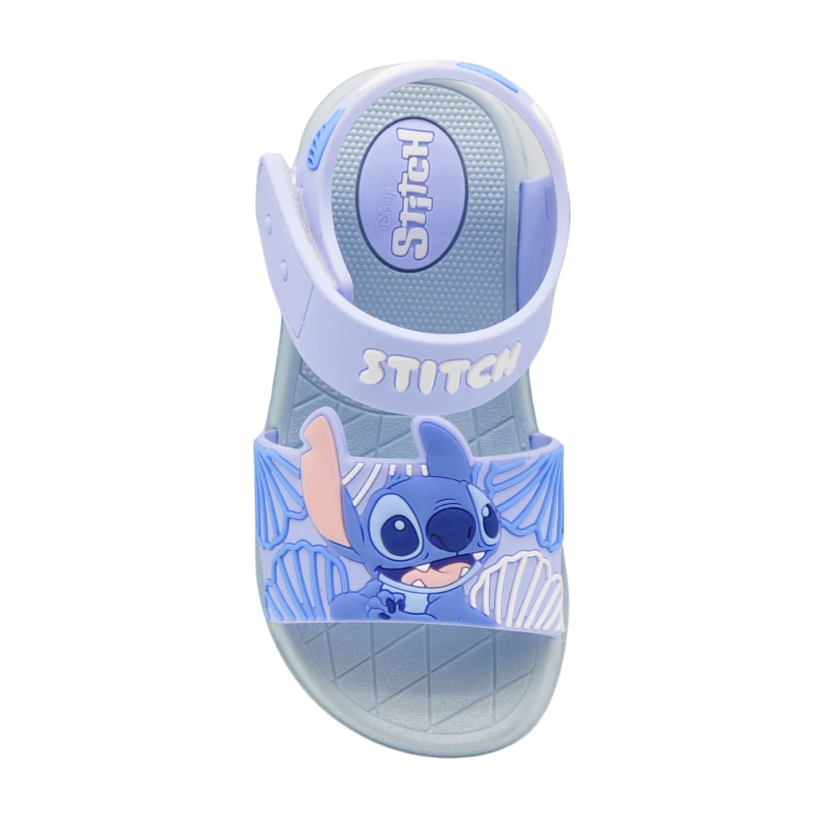 Sandalias Niña Playera Stitch Coral Lila2