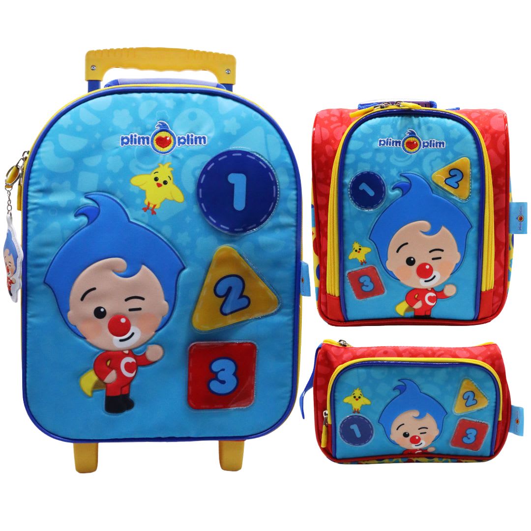 Pack Escolar Maleta Plim Plim Numeros Nido 0