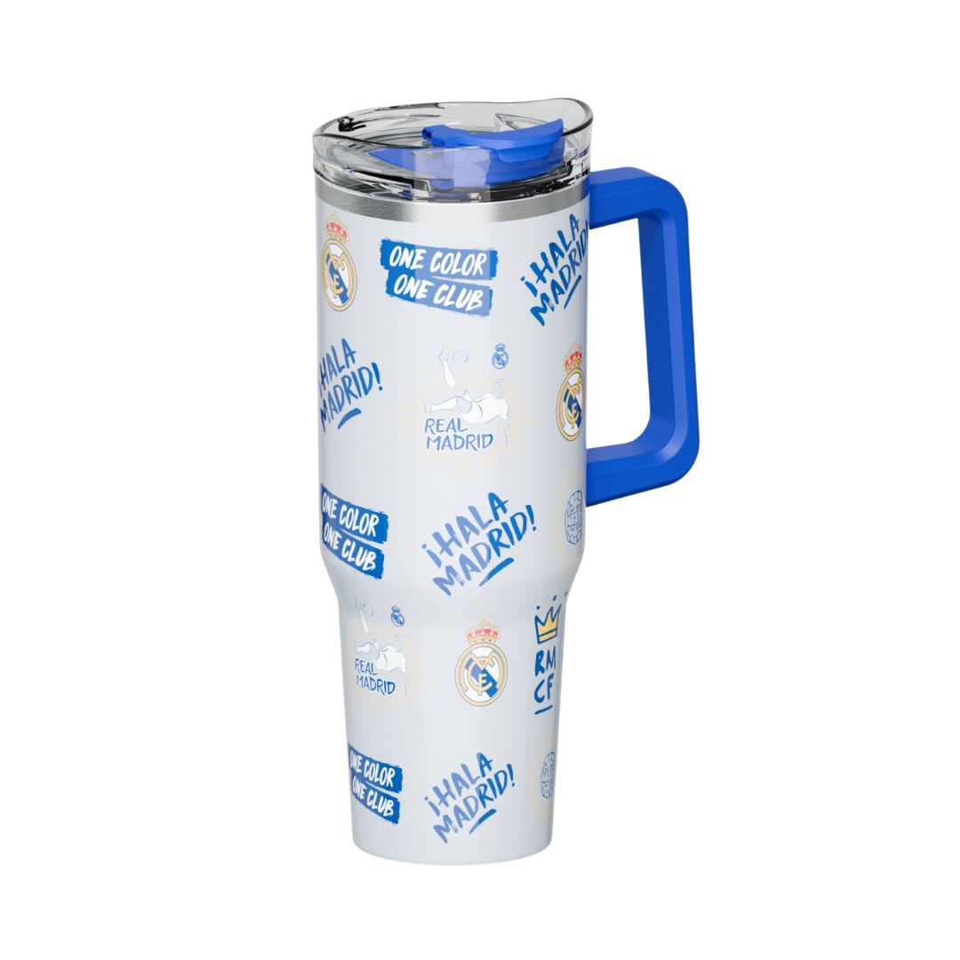 Mug vaso con cañita Real Madrid Futbol Chibi 1200 ml2