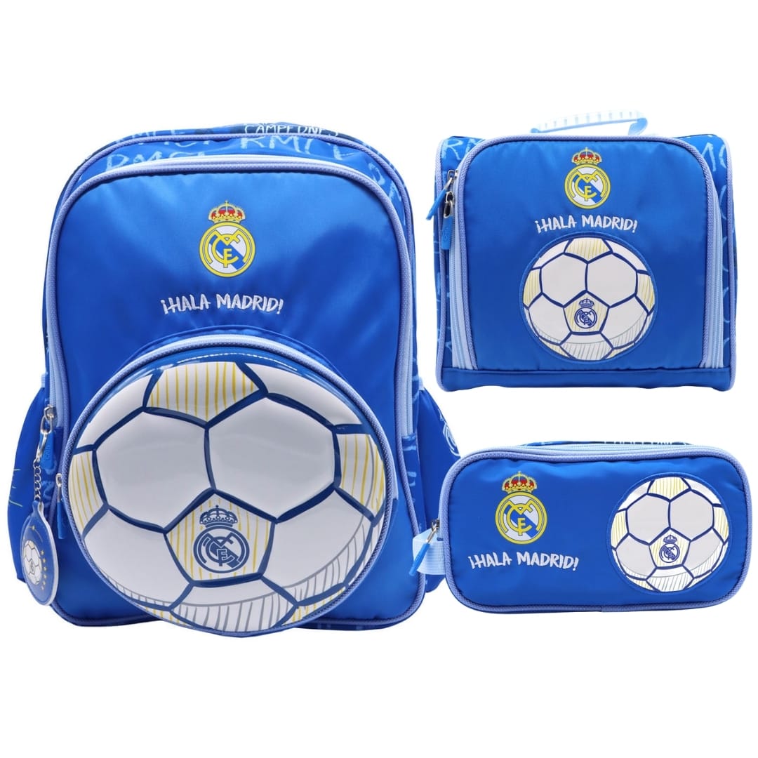 Pack Escolar Mochila Real Madrid Futbol Oficio 0