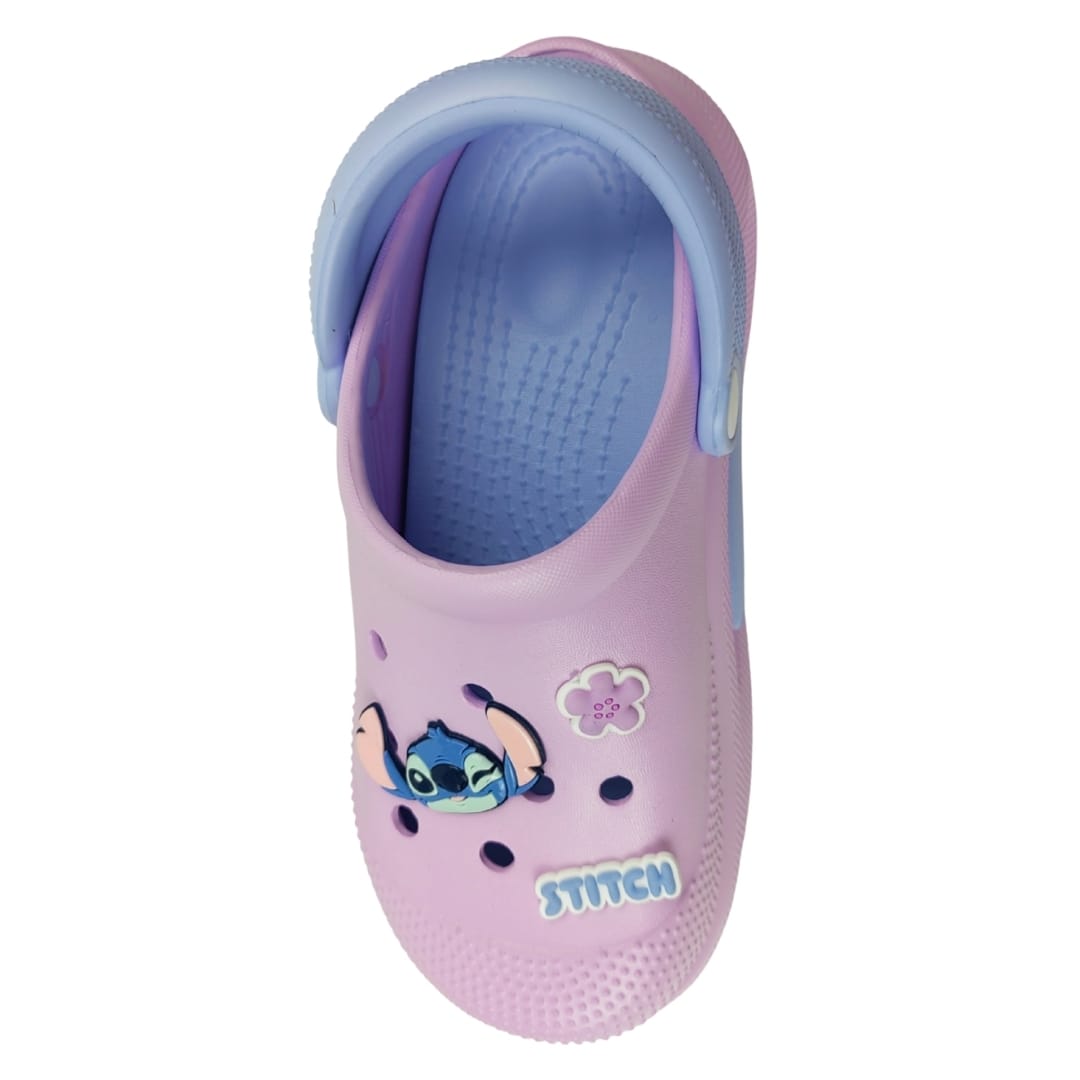 Sandalias Mujer Clog Casual Stitch Celeste2