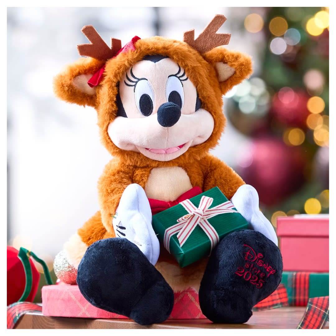 Peluche Navideño Minnie Mouse Reno 34 cm Disney Store4