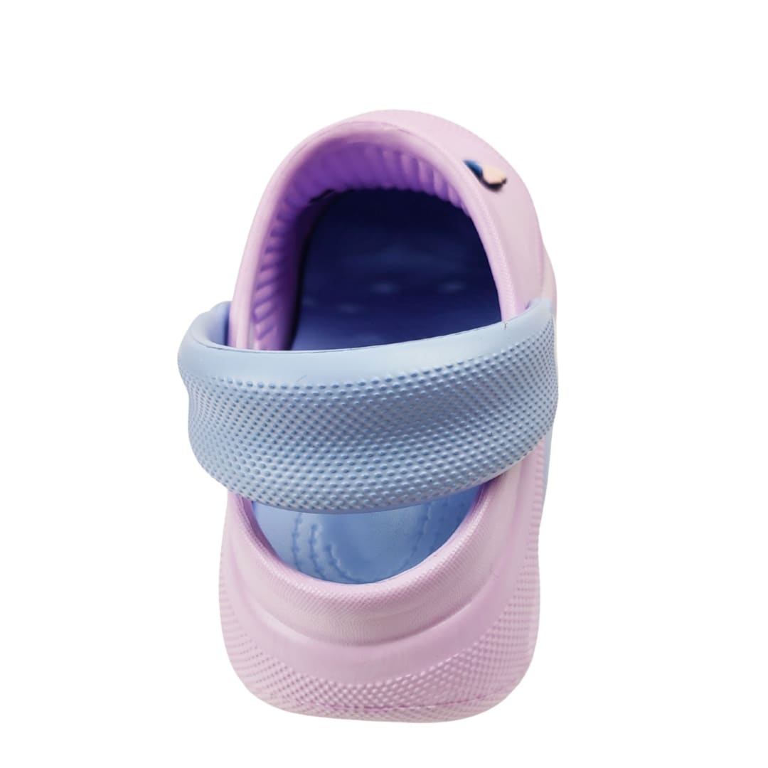 Sandalias Mujer Clog Casual Stitch Celeste3