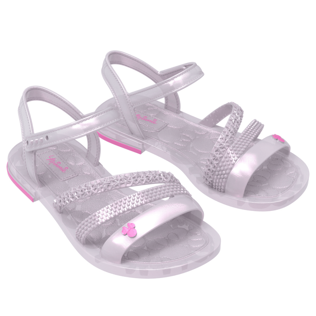 Sandalias Deluxe Minnie Mouse Plata Niña 0