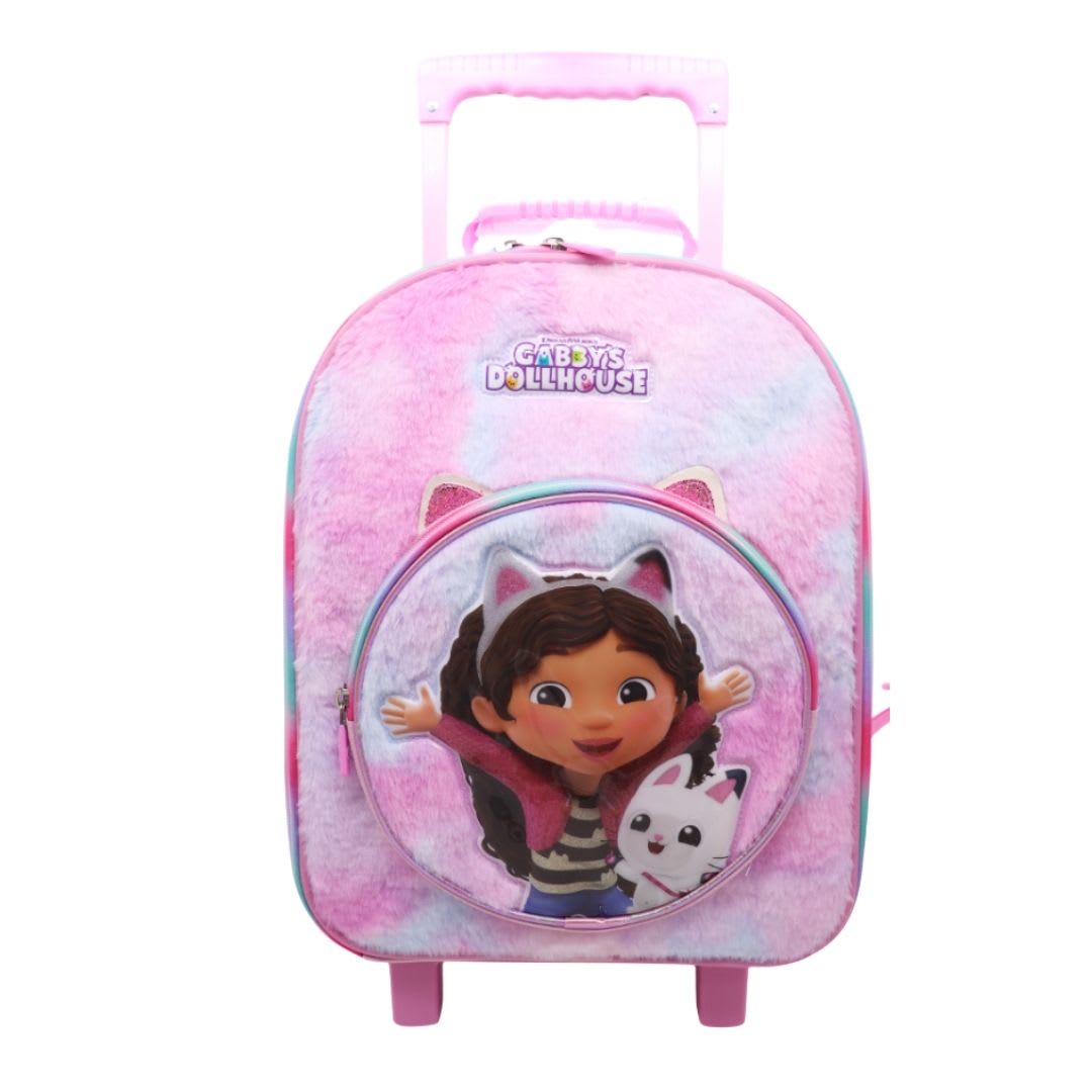 Maleta Nido + Lonchera + Cartuchera Gabby Dollhouse peluche2