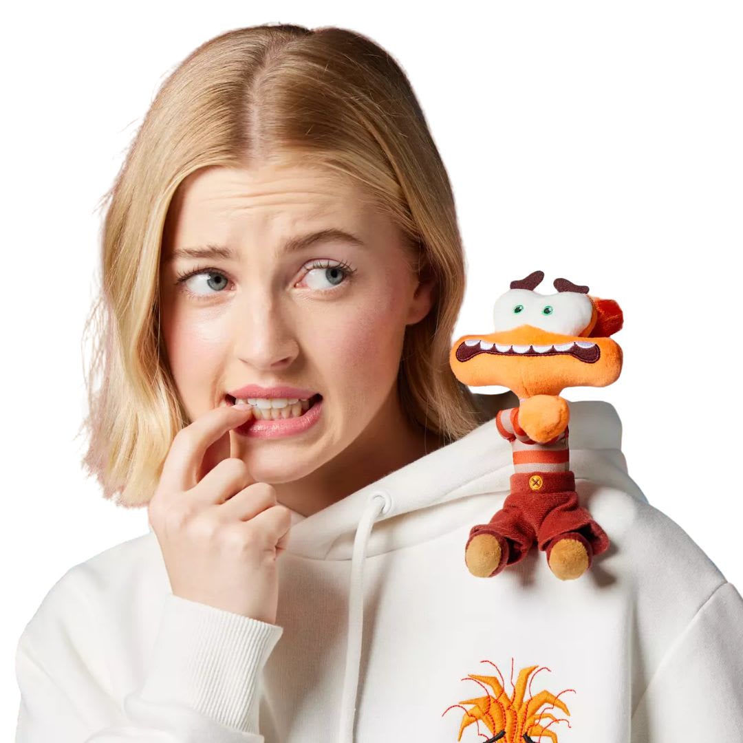 Disney Ansiedad Peluche Mini Magnetico de hombro - Intensamente 2 - 15 cm4