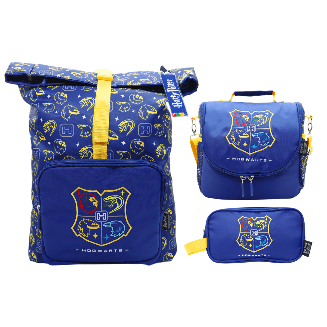 Pack Escolar Mochila Oficio Premium Harry Potter Azul 0