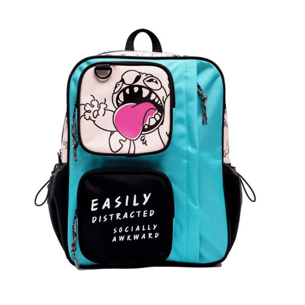 Pack Escolar Mochila Oficio Premium Lilo & Stitch juvenil celeste2
