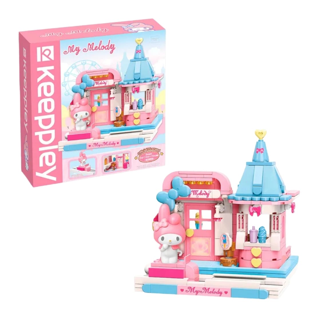 Keeppley Sanrio My Melody - Mini Escenario Armable Casa de Helados Dulces 0