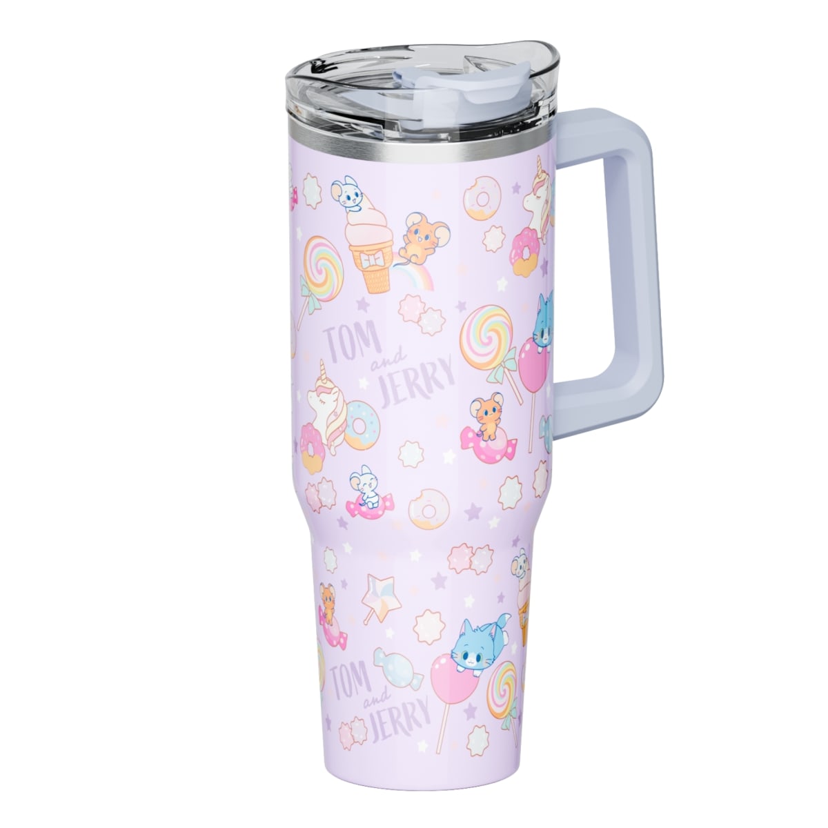 Mug Termo Gokko Tom y Jerry kawai Chibi con asa 1200 ML4