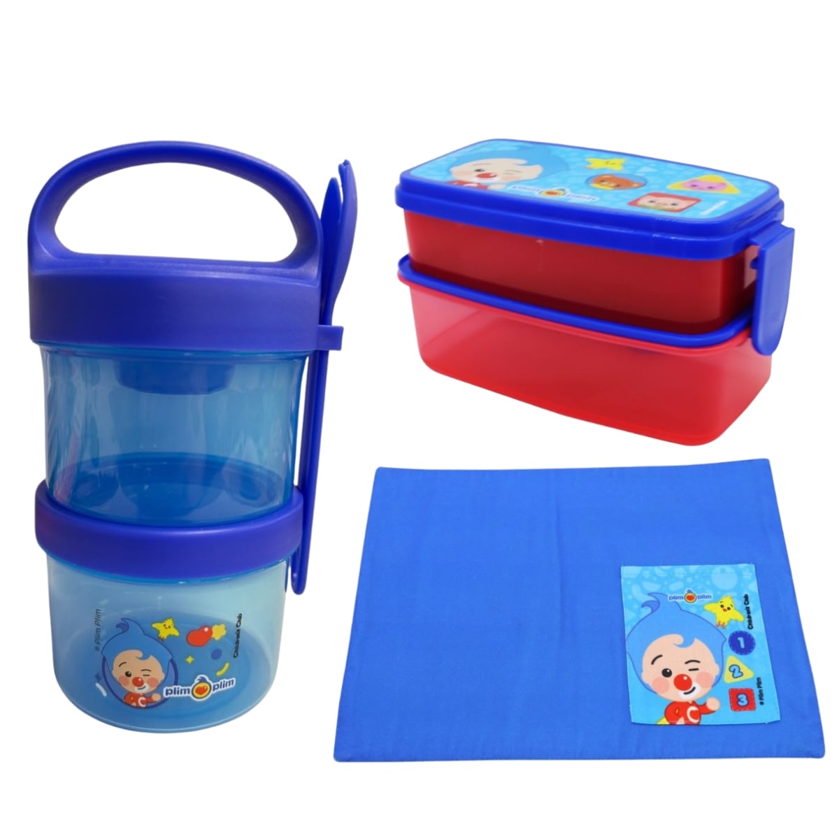 Pack Escolar Plim Plim Snack 720ml + Taper 2 Niveles 510ml + Individual 0