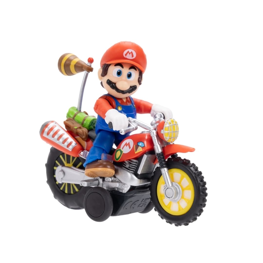 Figura Coleccionable Super Mario Galaxy Mario Bros con su Moto 6 cm Nintendo3