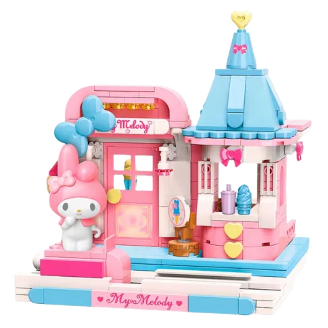 Keeppley Sanrio My Melody - Mini Escenario Armable Casa de Helados Dulces2