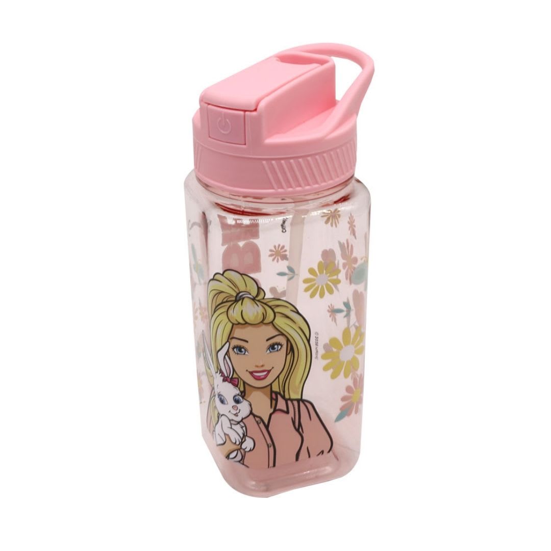 Tomatodo Escolar Botella Con Cañita Barbie y su Conejita 500 ML 0