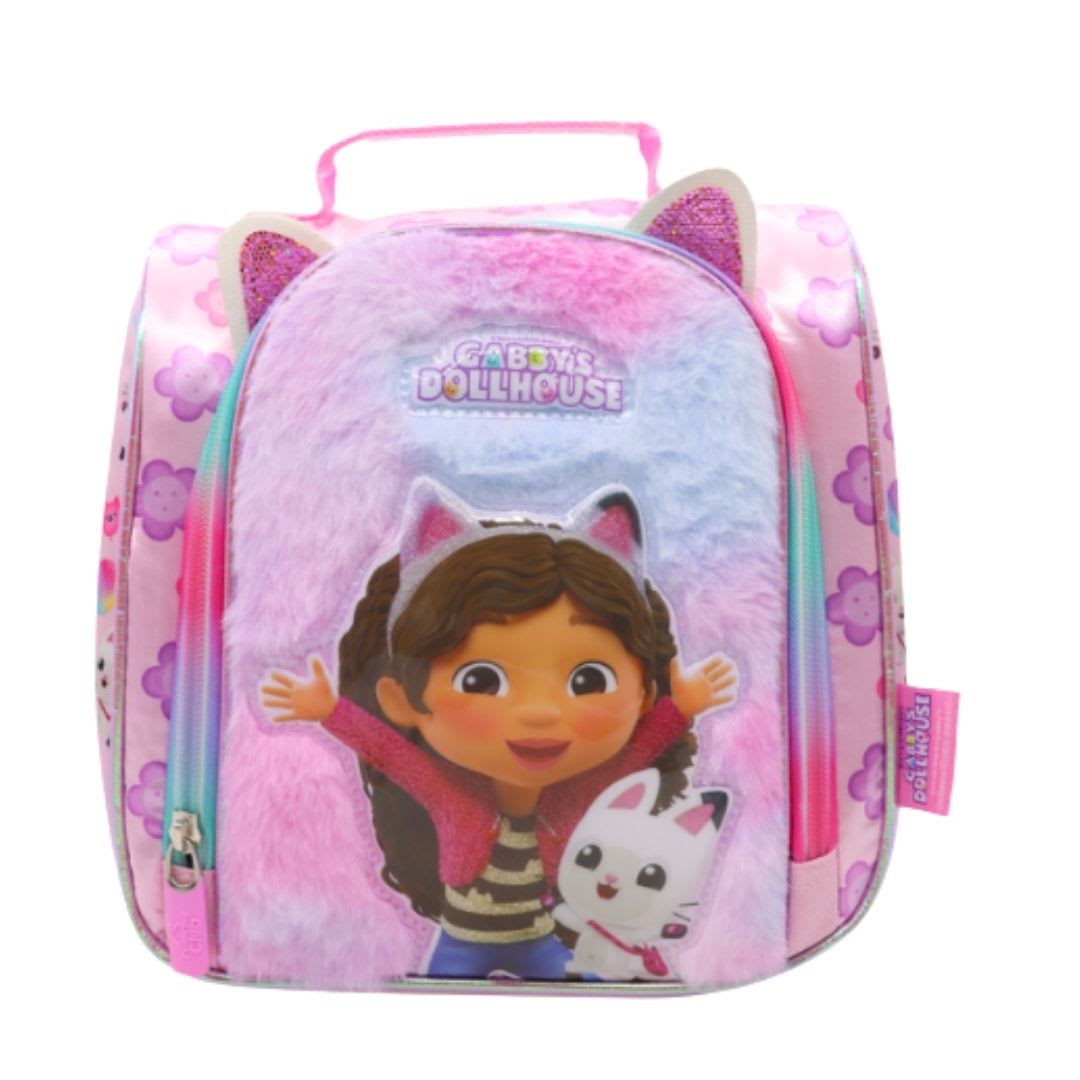 Maleta Nido + Lonchera + Cartuchera Gabby Dollhouse peluche3