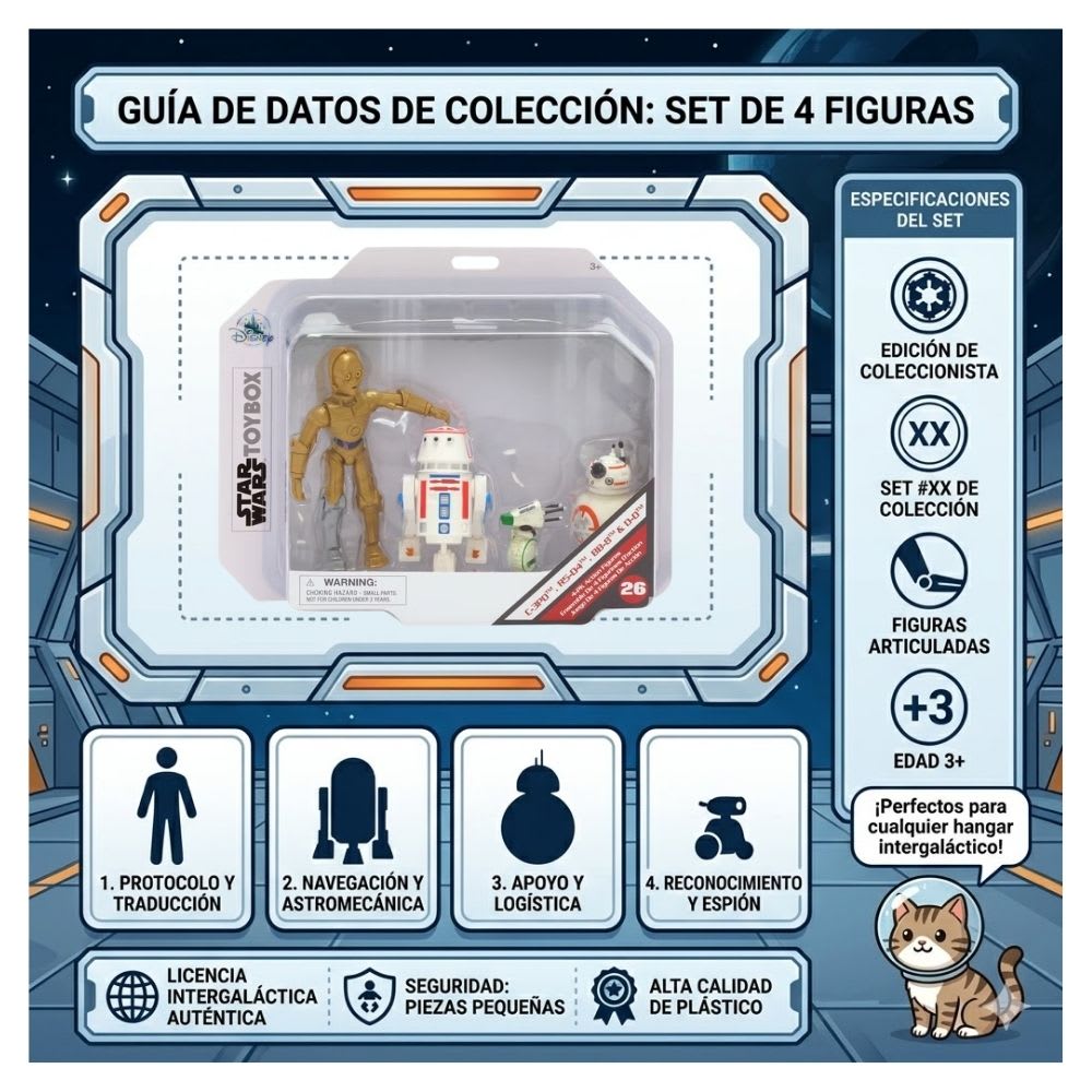 Set Droides Figuras Accion Star Wars Toybox Disney Store2