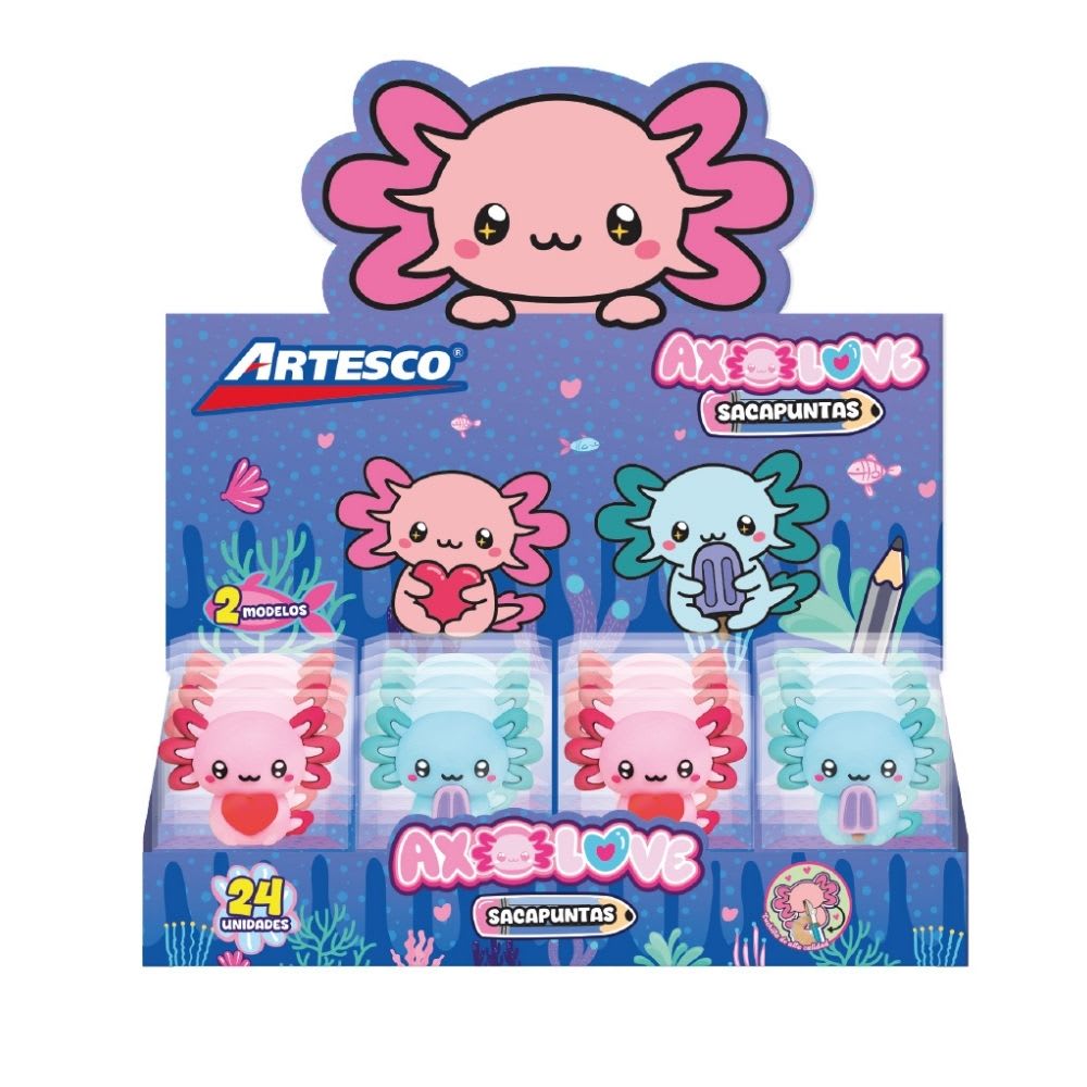 Tajador Simple Artesco Axolove Ajolote Rosado 1