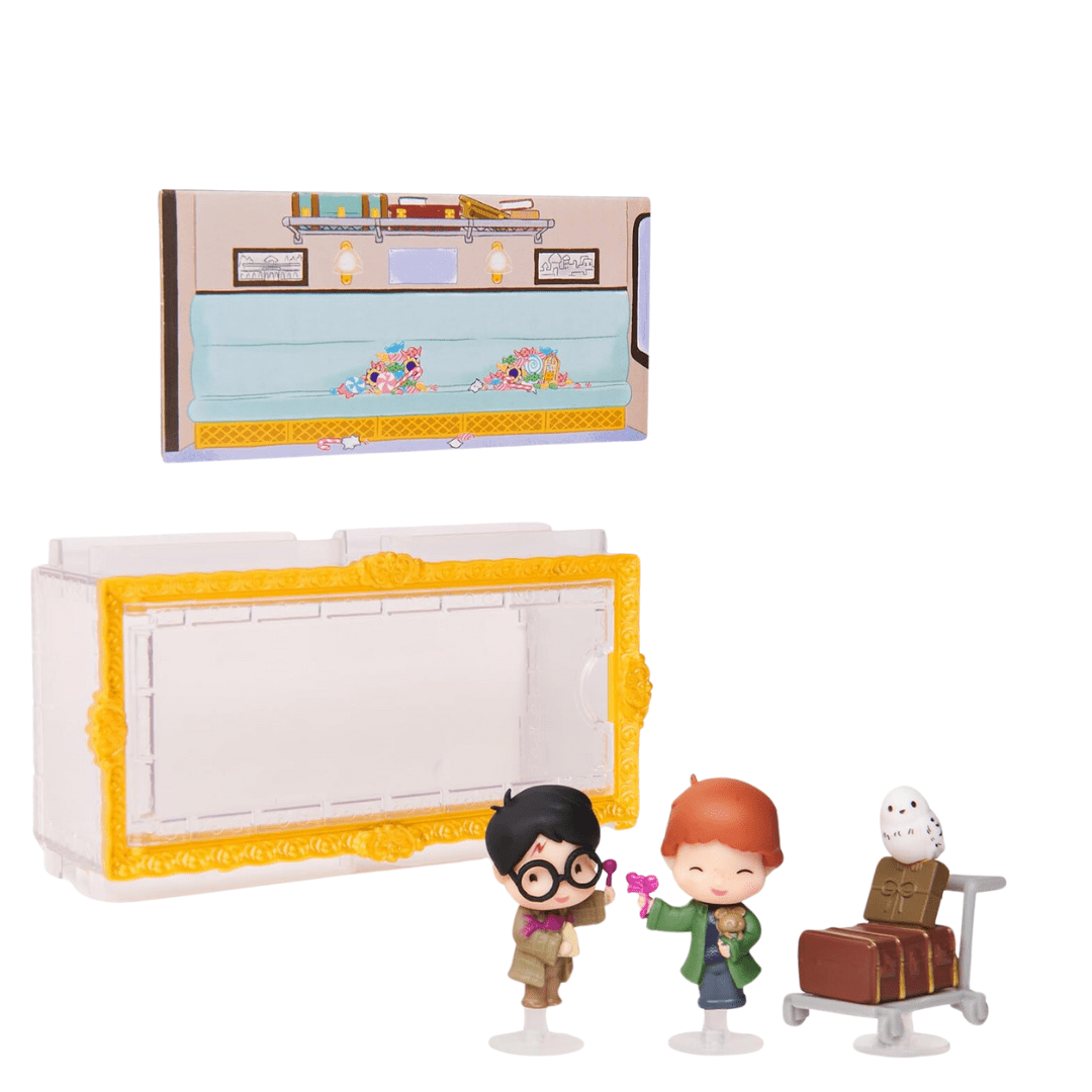 Micro Figuras Harry Potter, Ron y Hedwig Wizarding World2