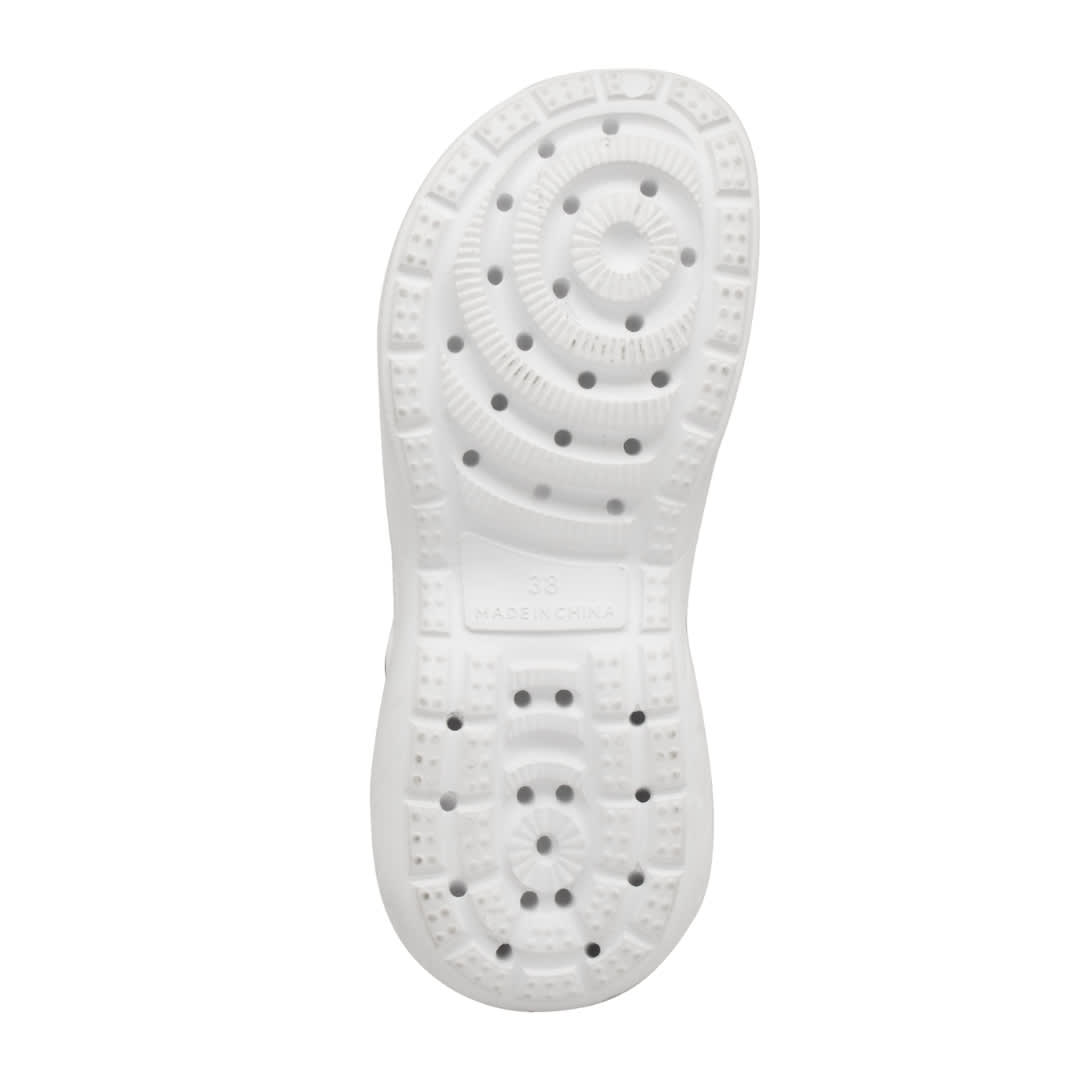 Sandalias Mujer Clog Casual Snoopy Blanco4