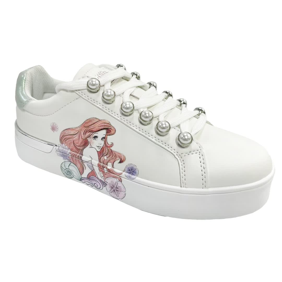 Zapatillas Mujer Ariel La Sirenita Blanco2