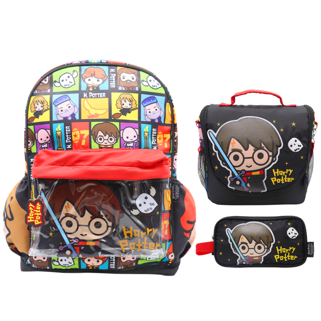 Pack Escolar Mochila Oficio Premium Harry Potter Kawaii Juvenil 0