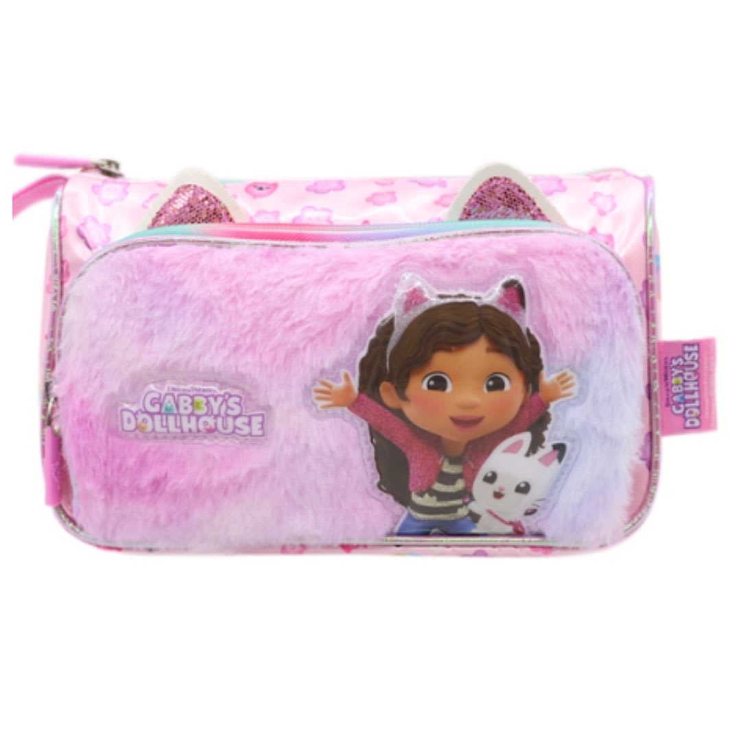 Maleta Nido + Lonchera + Cartuchera Gabby Dollhouse peluche4
