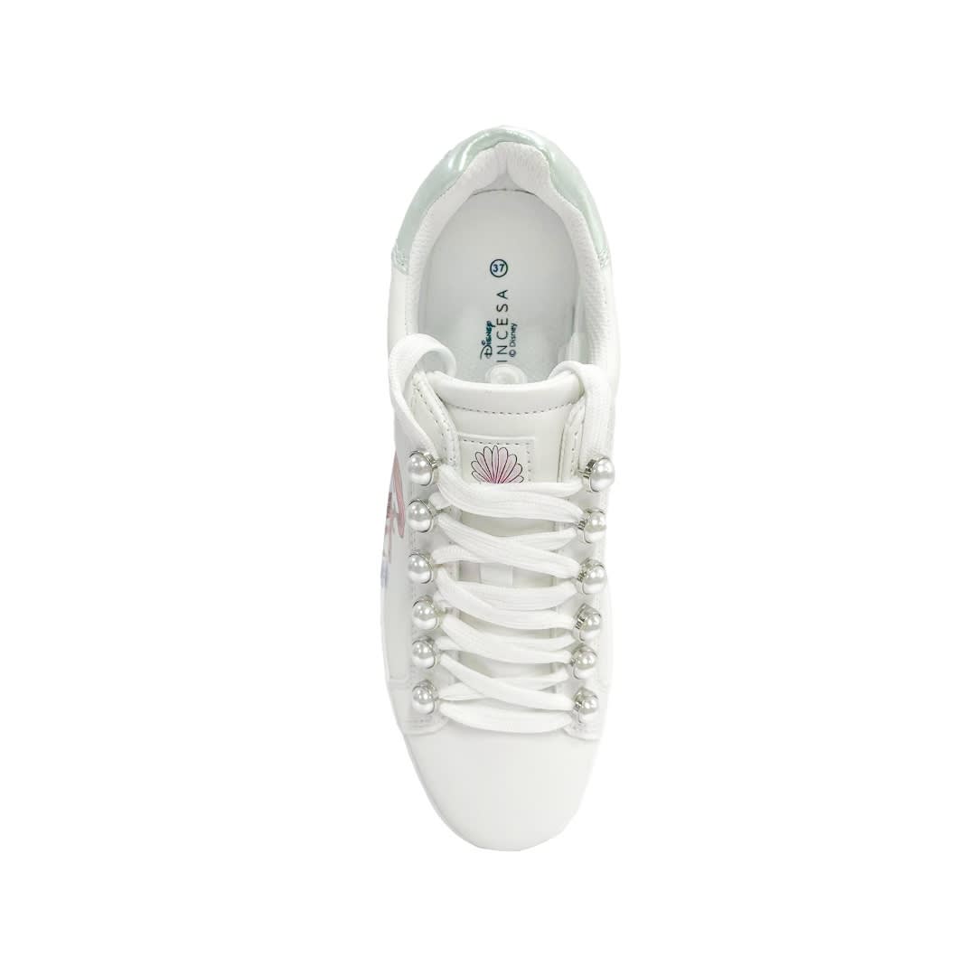 Zapatillas Mujer Ariel La Sirenita Blanco2