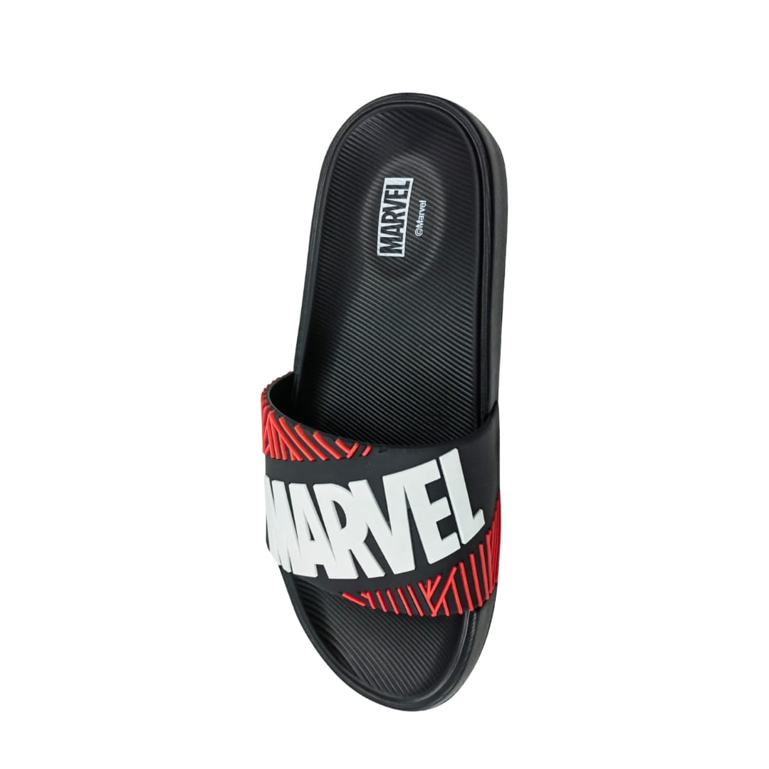 Sandalias Hombre Playeras Marvel Negro2