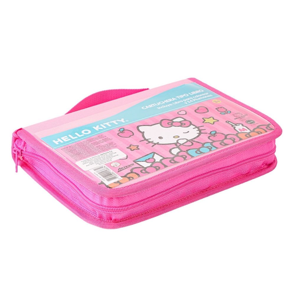Cartuchera Artesco Hello Kitty con 24 Plumones3