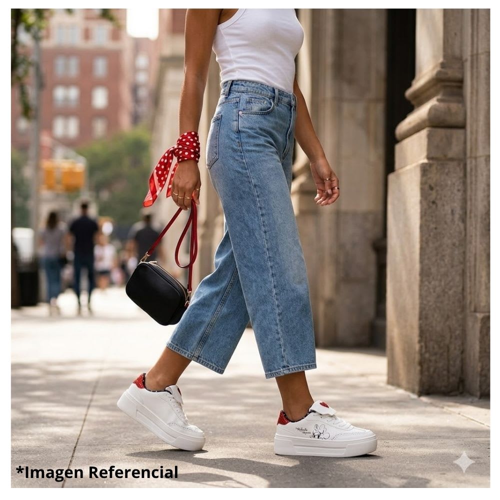 Zapatillas Mujer Minnie Mouse Casual Blanco7