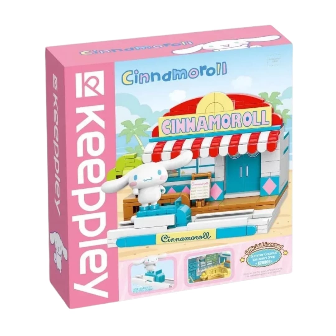 Keeppley Sanrio Cinnamoroll - Mini Escenario Armable Tienda de Postres de Coco3