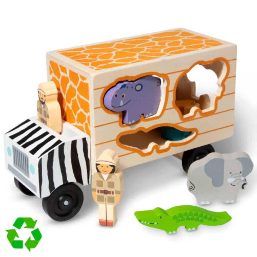 Camion Didactico Safari de Madera con Animales Melissa & Doug2
